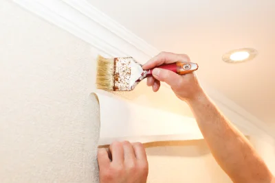 Pose de papier peint à Adon — revêtements muraux et toiles de verre